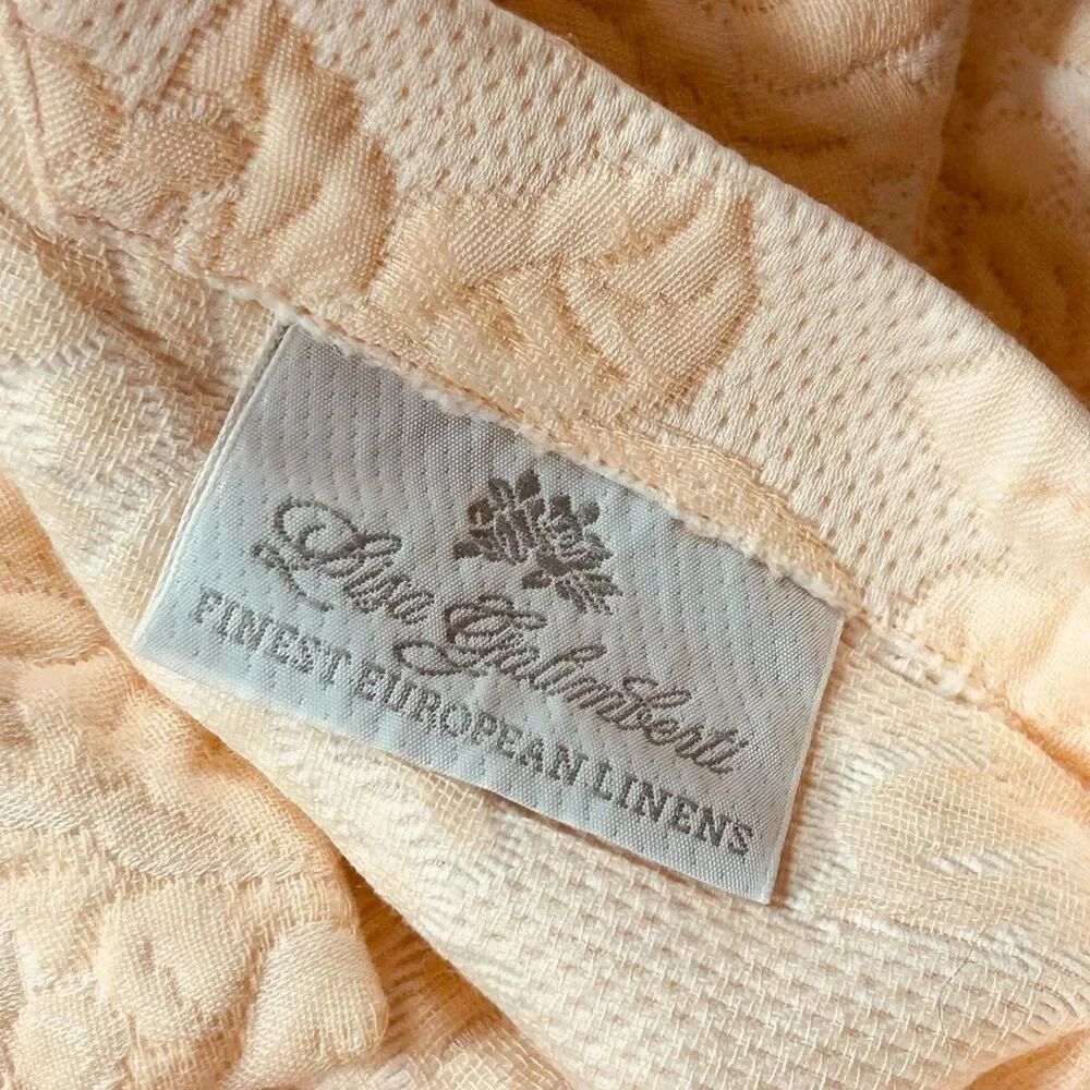 Lisa Galimberti Italy Damask Brocade Pillow Shams 38 x 22 Set of 2
